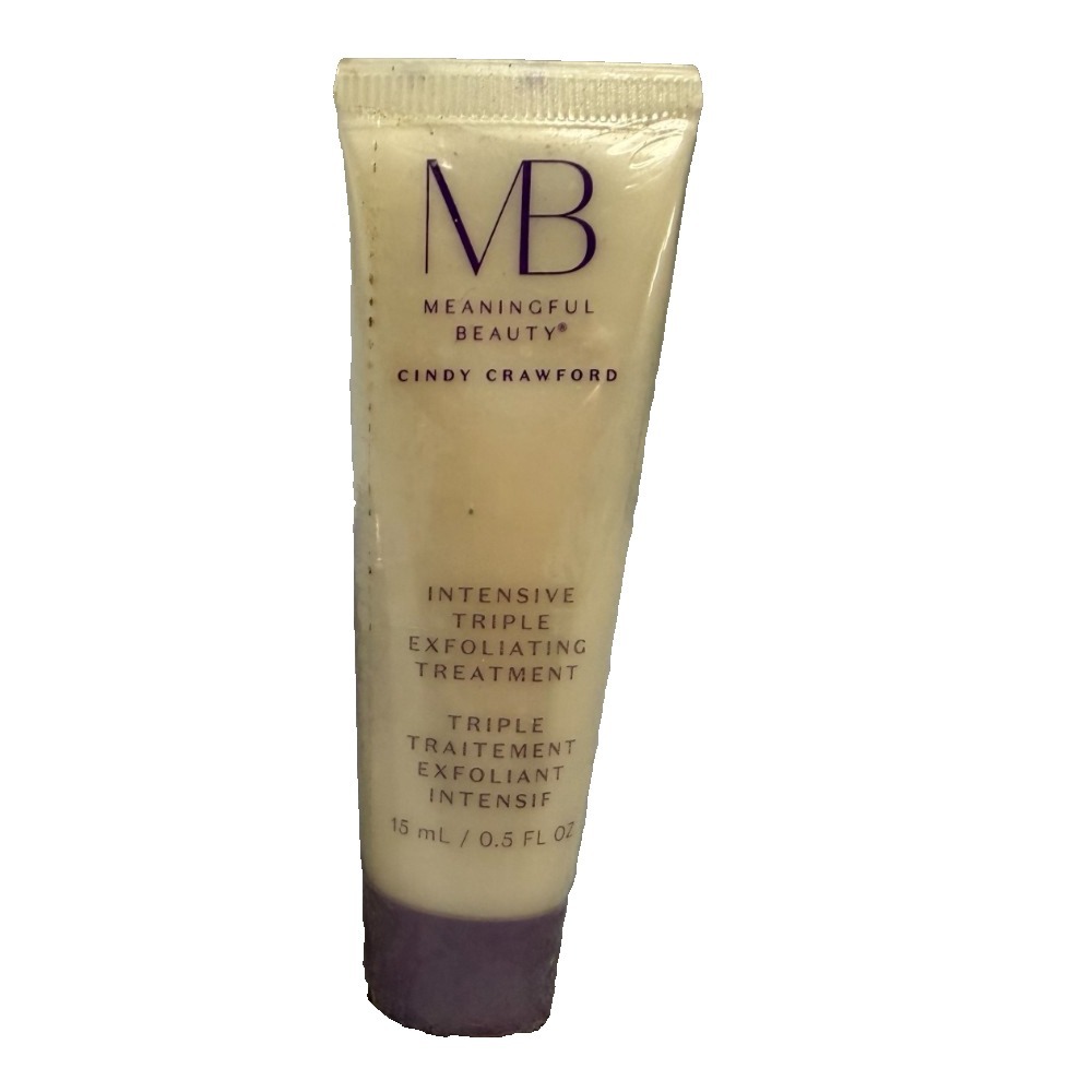 Meaningful Beauty Cindy Crawford Intensive Triple Exfoliating Treatment .5oz New